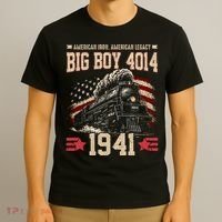 Vintage Big Boy 4014 American Locomotive 1941 T-Shirt thumb 3