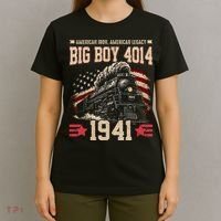 Vintage Big Boy 4014 American Locomotive 1941 T-Shirt thumb 4