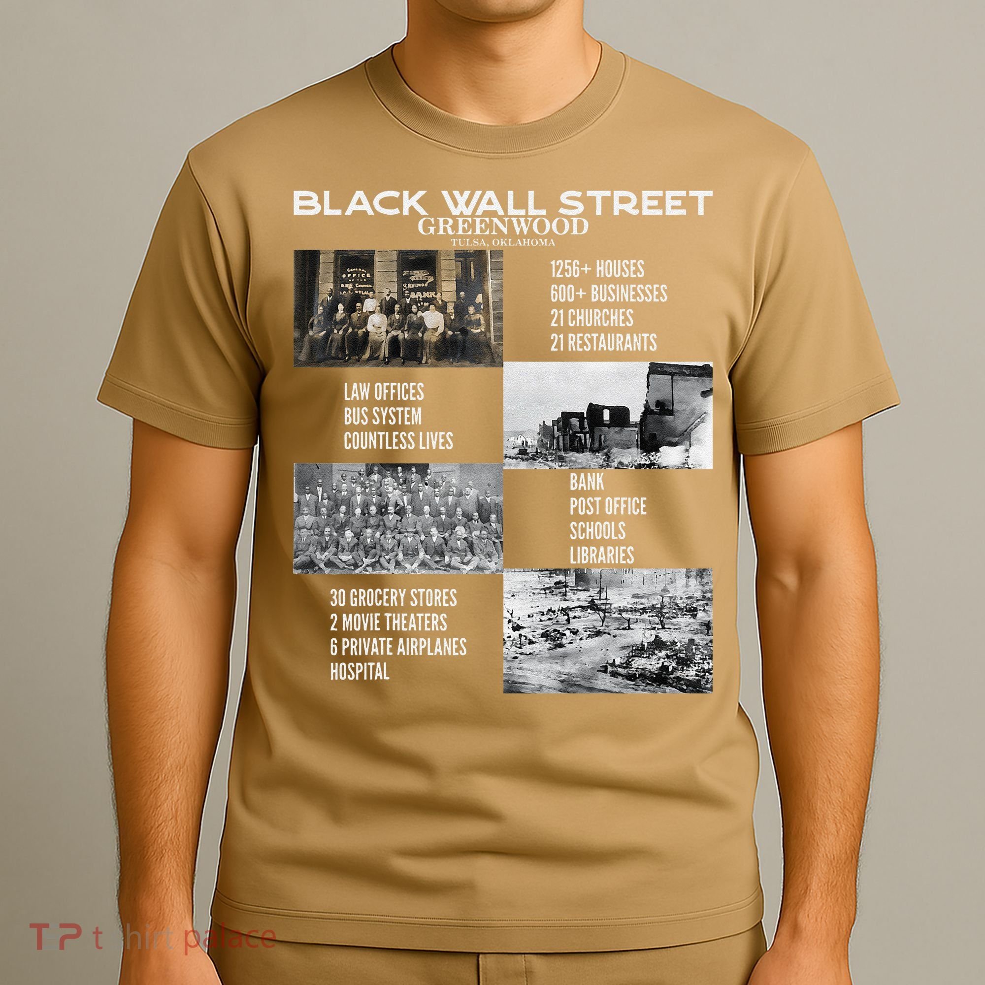 Vintage Black Business Black History Month Black Wall Street T-Shirt