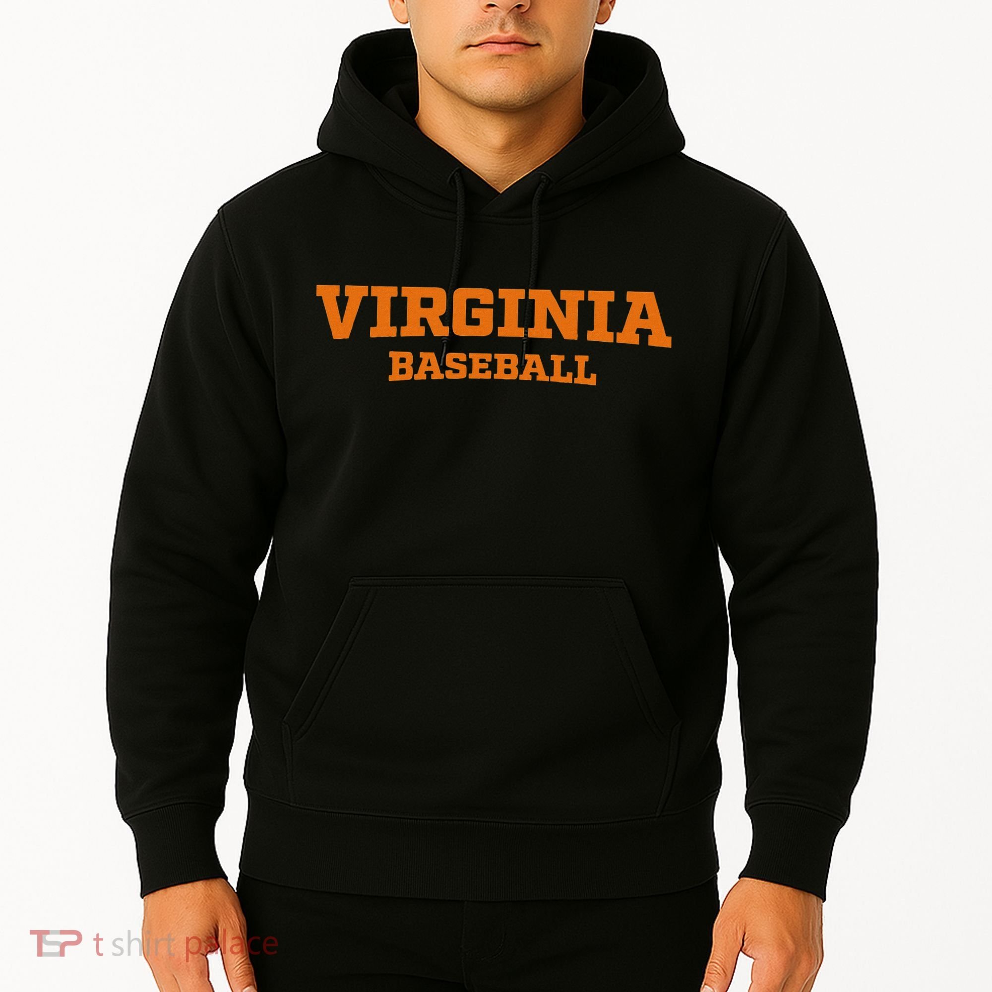 Virginia Baseball Block Font Hoodie