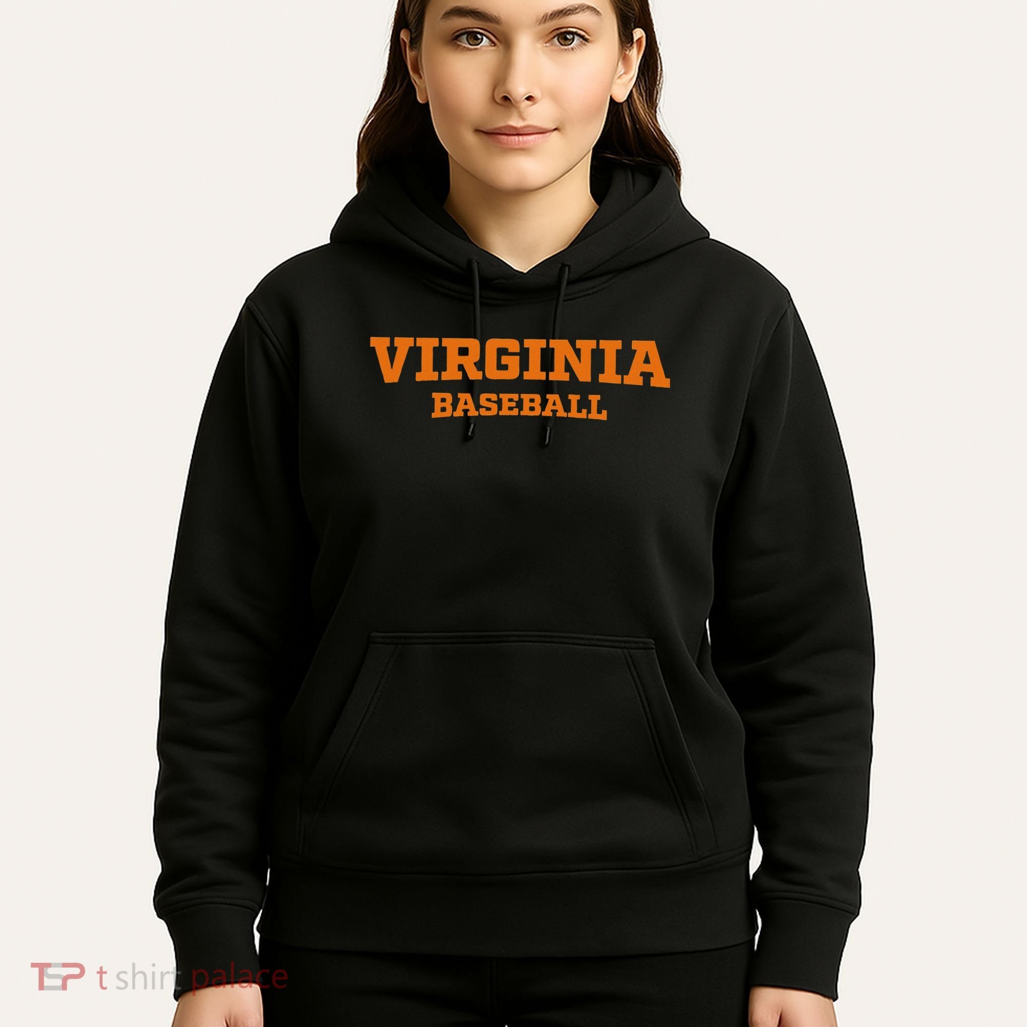Virginia Baseball Block Font Hoodie