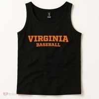 Virginia Baseball Block Font Tank Top thumb 2