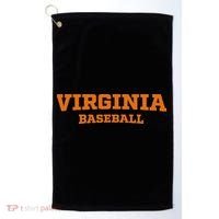 Virginia Baseball Block Font Golf Towel thumb 0