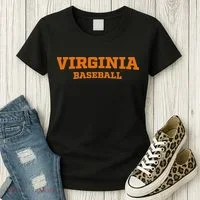 Virginia Baseball Block Font Women's T-Shirt thumb 3