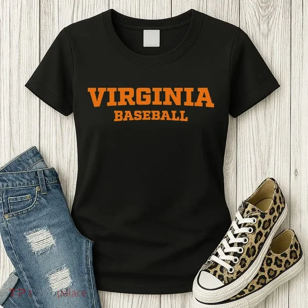Virginia Baseball Block Font Women's T-Shirt