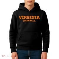 Virginia Baseball Block Font Kids Hoodie thumb 4