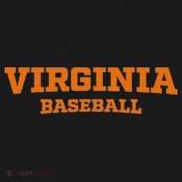 Virginia Baseball Block Font Kids Long Sleeve Shirt thumb 2