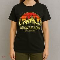 Vintage Broken Bow Oklahoma Ok Mountains Hiking Souvenir T-Shirt thumb 4