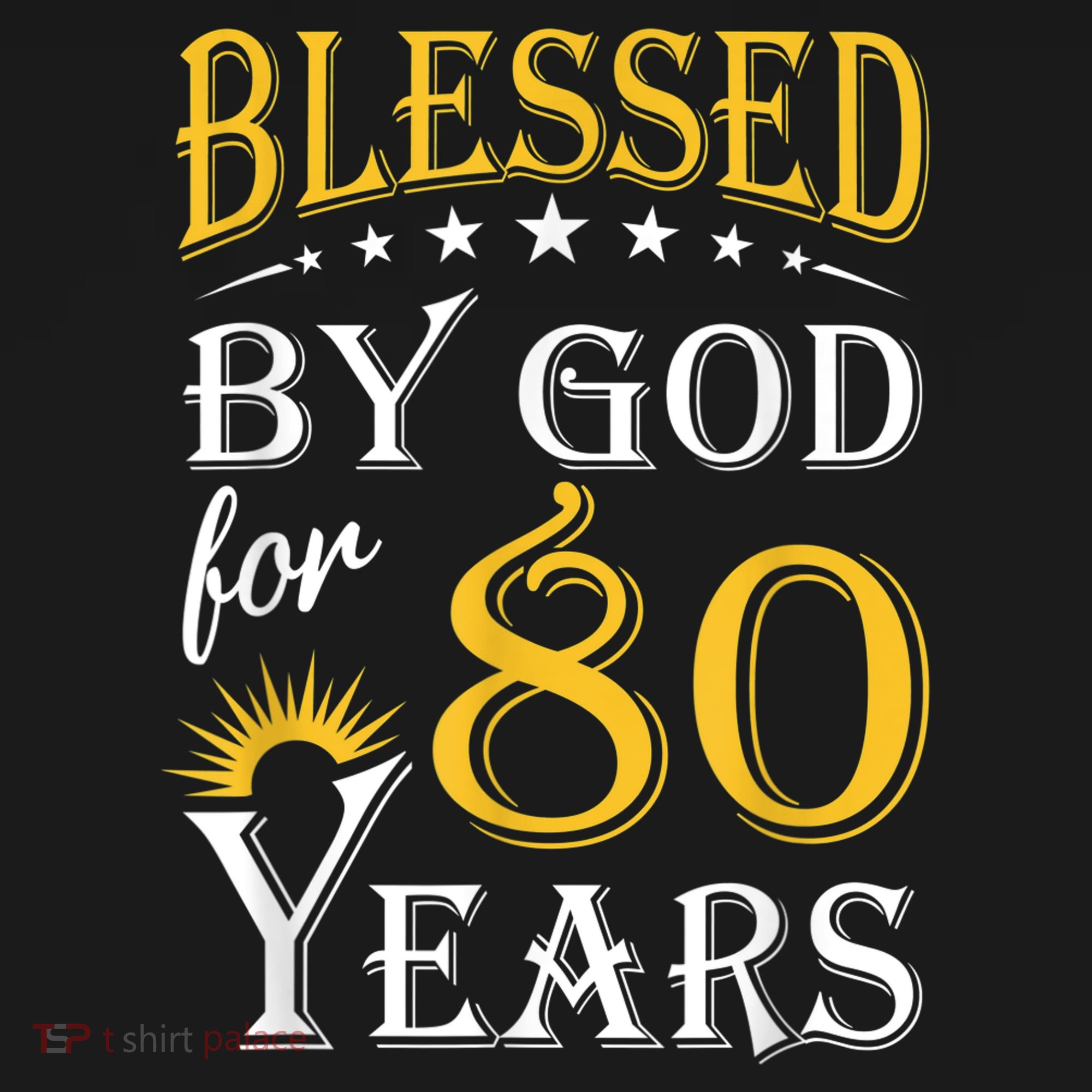 Vintage Blessed by God for 80 years Happy 80th Birthday Women's Tank Top