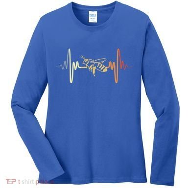 Vintage Bee Beekeeping Lover Gift Women's Long Sleeve Shirt