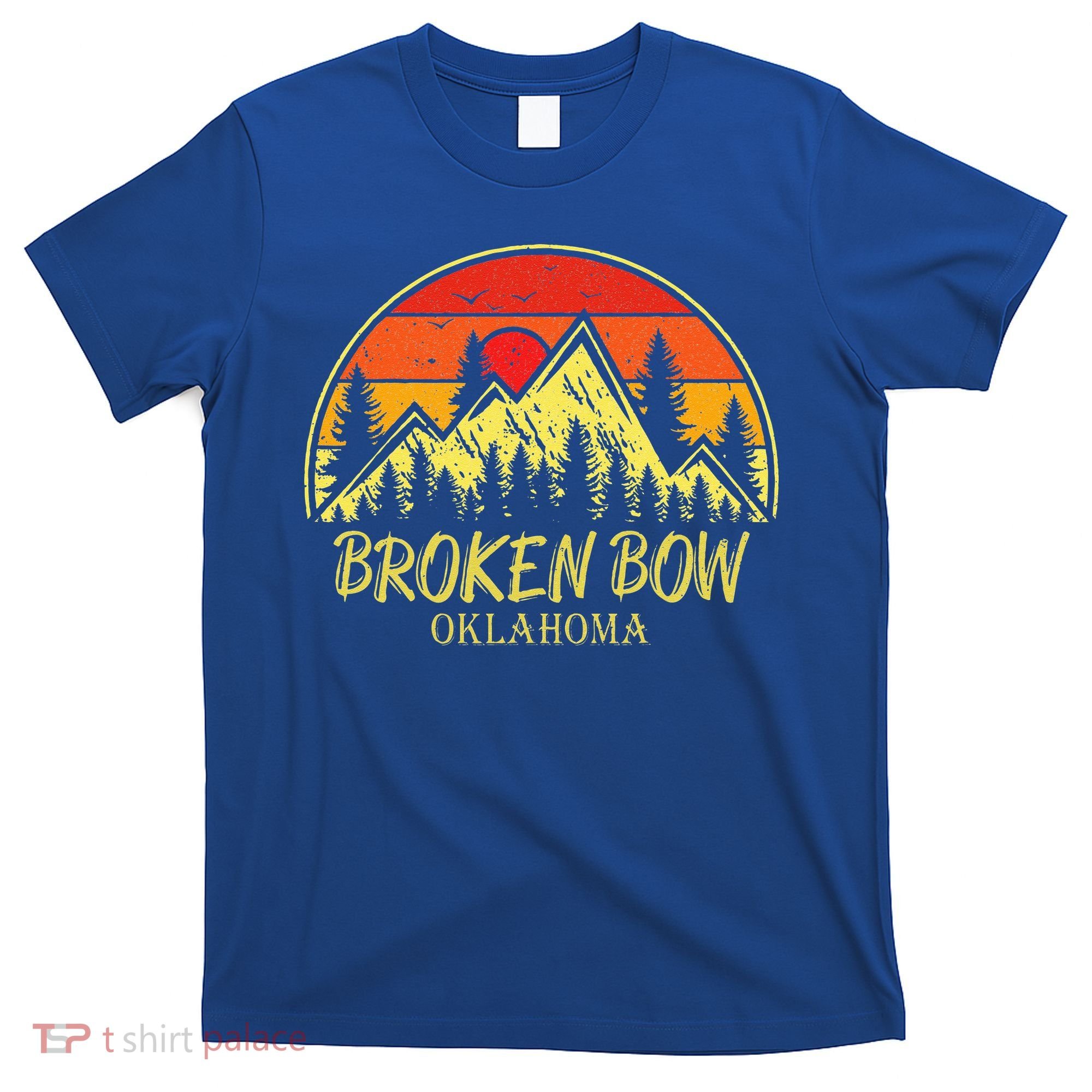 Vintage Broken Bow Oklahoma OK Mountains Hiking Souvenir T-Shirt