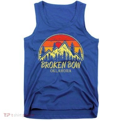 Vintage Broken Bow Oklahoma OK Mountains Hiking Souvenir Tank Top