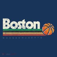 Vintage Basketball Boston City Bball Retro Stripes T-Shirt thumb 7