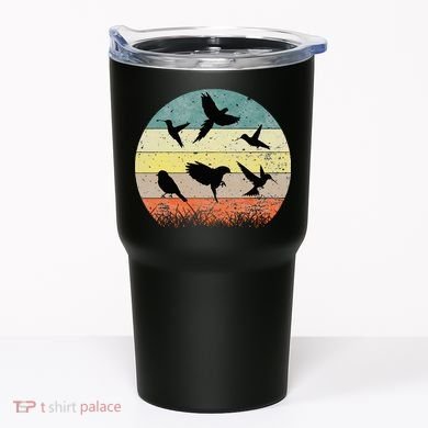 Vintage Birding Bird Watching Bird Watcher Bird Tumbler