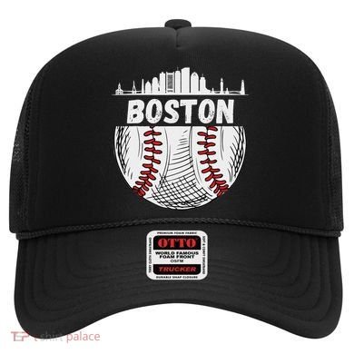 Vintage Boston Baseball Skyline Boston Baseball Graphic Hat