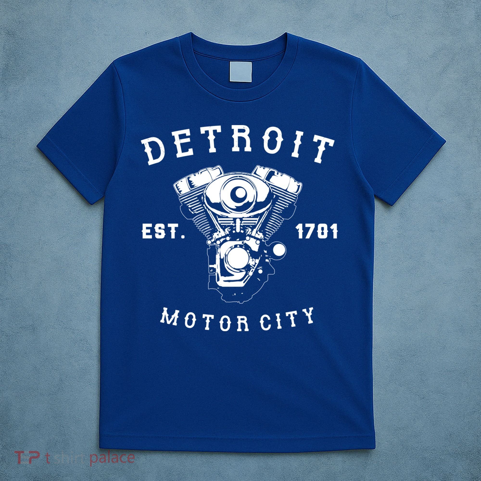 Vintage Big Block Detroit Motor City Michigan Car Enthusiast Cool Gift T-Shirt