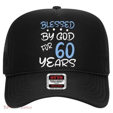 Vintage Blessed By God For 60 Years Happy 60th Birthday Cute Hat