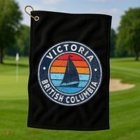Victoria British Columbia Bc Golf Towel thumb 1