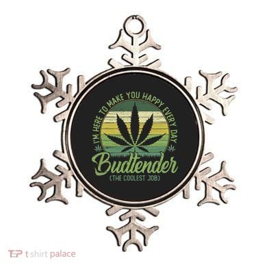 Vintage Budtender Coolest Job Marijuana Weed Supporters Ornament