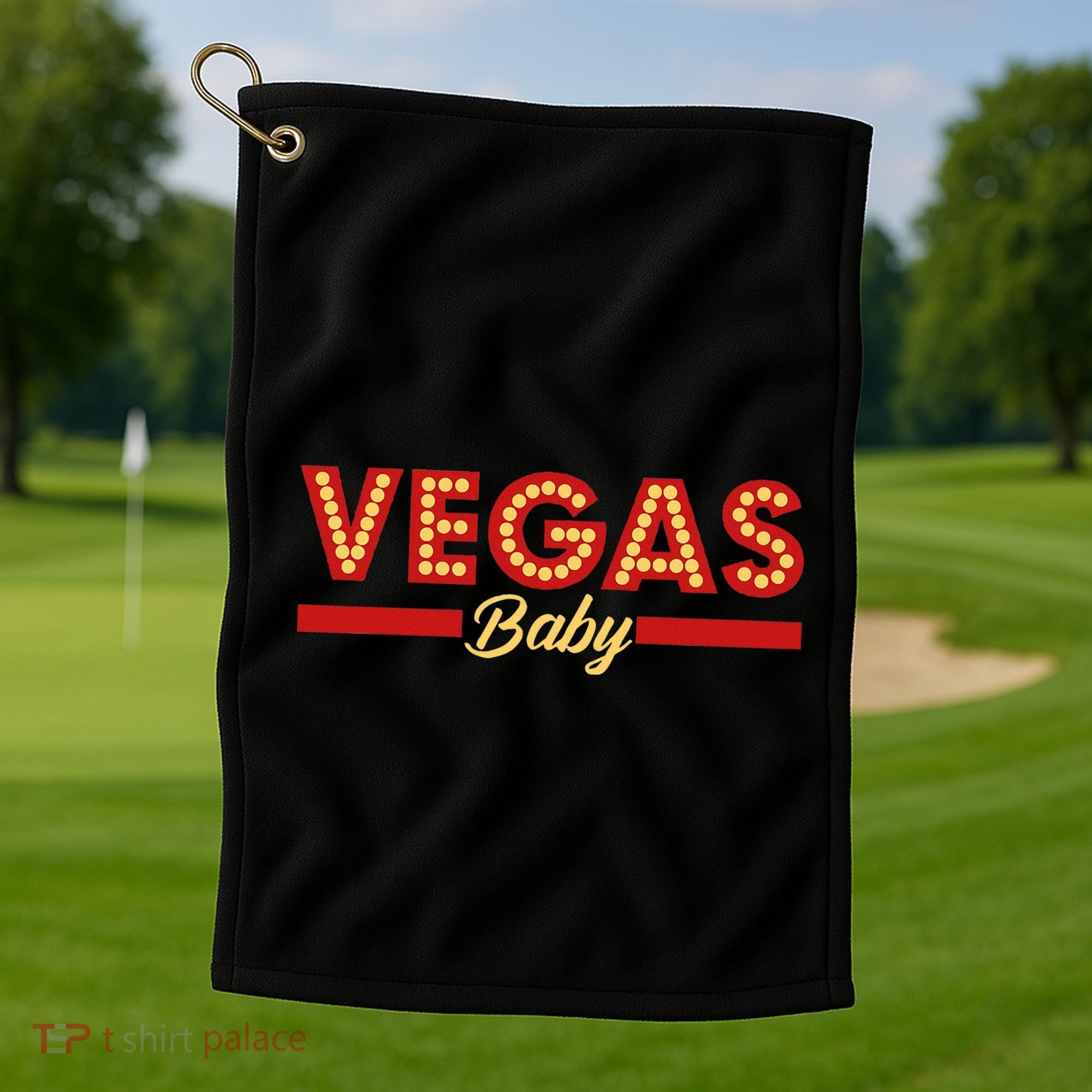 Vegas Baby Cool Gambling Golf Towel