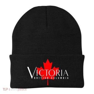 VICTORIA BRITISH COLUMBIA BC CANADA GARDEN CITY MAPLE LEAF Beanie