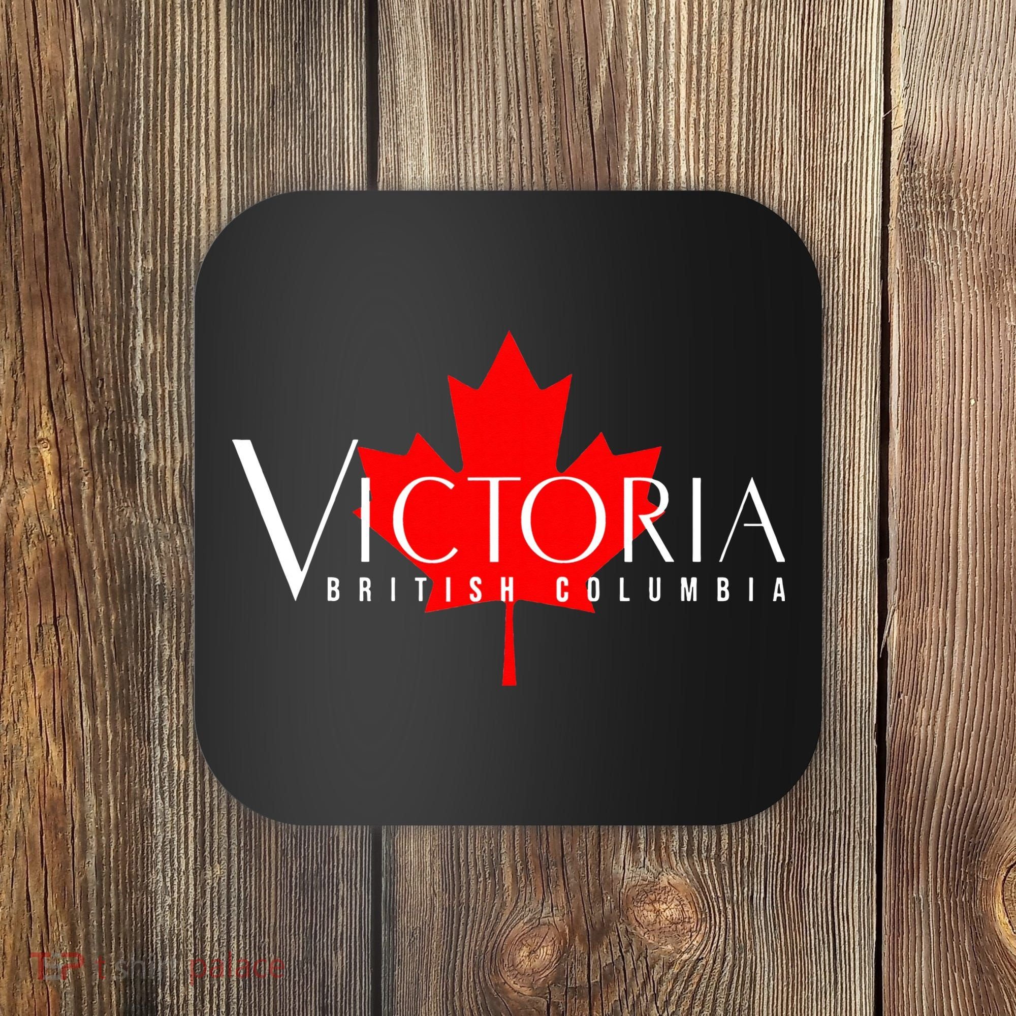 VICTORIA BRITISH COLUMBIA BC CANADA GARDEN CITY MAPLE LEAF Coaster
