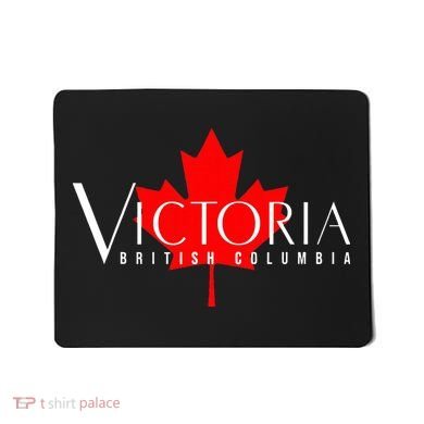 VICTORIA BRITISH COLUMBIA BC CANADA GARDEN CITY MAPLE LEAF Mousepad