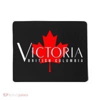 VICTORIA BRITISH COLUMBIA BC CANADA GARDEN CITY MAPLE LEAF Mousepad thumb 0