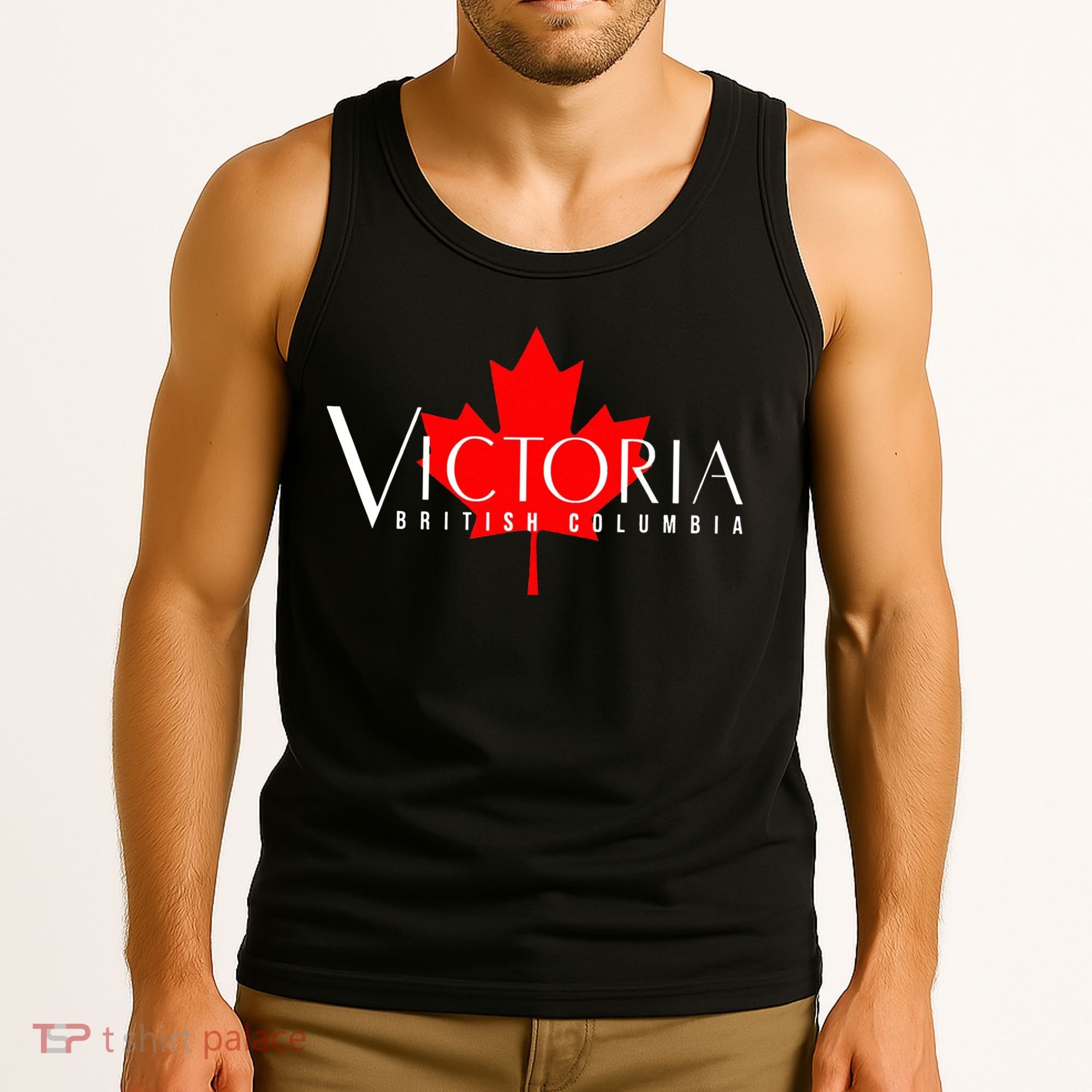 VICTORIA BRITISH COLUMBIA BC CANADA GARDEN CITY MAPLE LEAF Tank Top