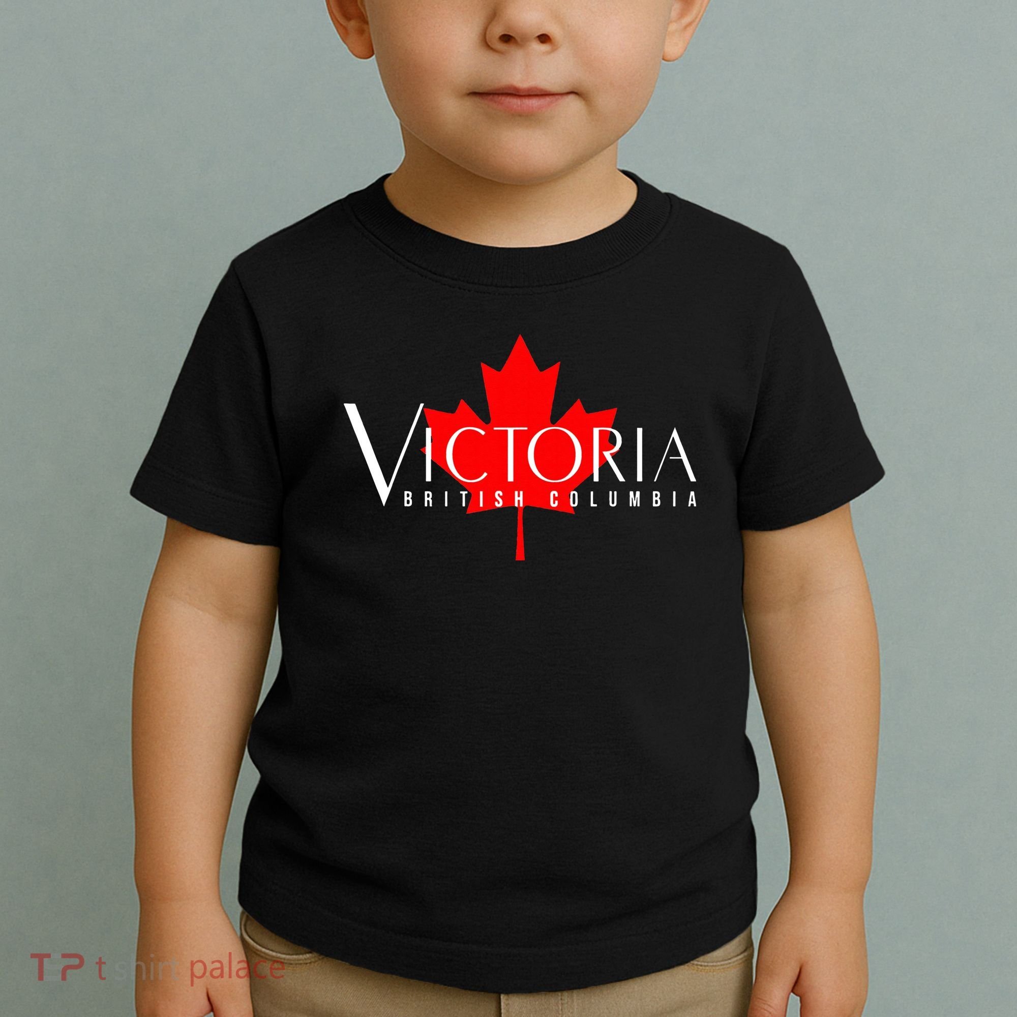 VICTORIA BRITISH COLUMBIA BC CANADA GARDEN CITY MAPLE LEAF Toddler T-Shirt