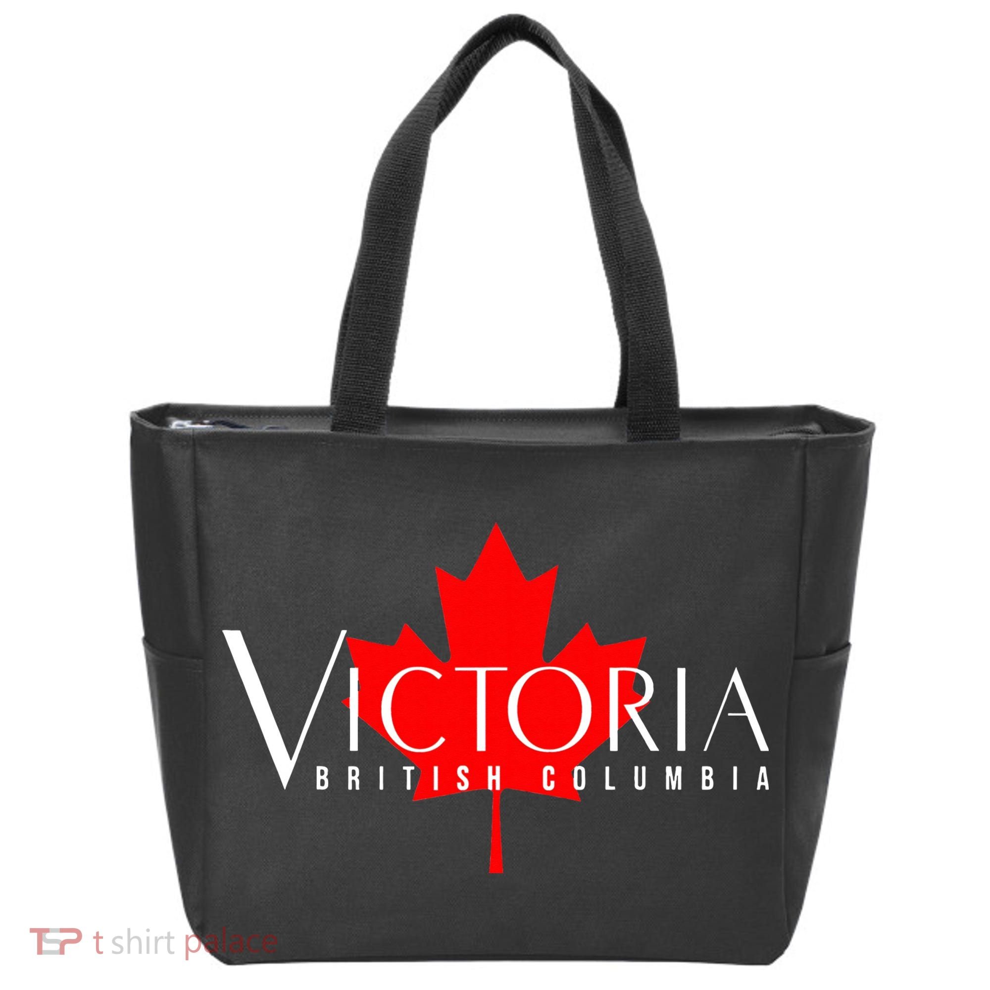 VICTORIA BRITISH COLUMBIA BC CANADA GARDEN CITY MAPLE LEAF Tote Bag