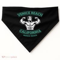 Venice Beach California Bodybuilder USA-Made Doggie Bandana thumb 0