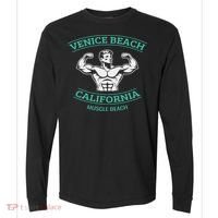 Venice Beach California Bodybuilder Comfort Colors Heavyweight Long Sleeve T-Shirt thumb 0