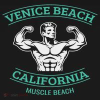 Venice Beach California Bodybuilder Apron thumb 3
