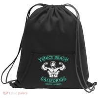 Venice Beach California Bodybuilder Sweatshirt Cinch Pack Bag thumb 0