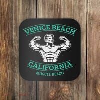 Venice Beach California Bodybuilder Coaster thumb 0