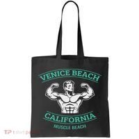 Venice Beach California Bodybuilder Tote Bag thumb 0