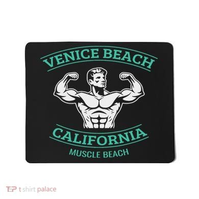 Venice Beach California Bodybuilder Mousepad