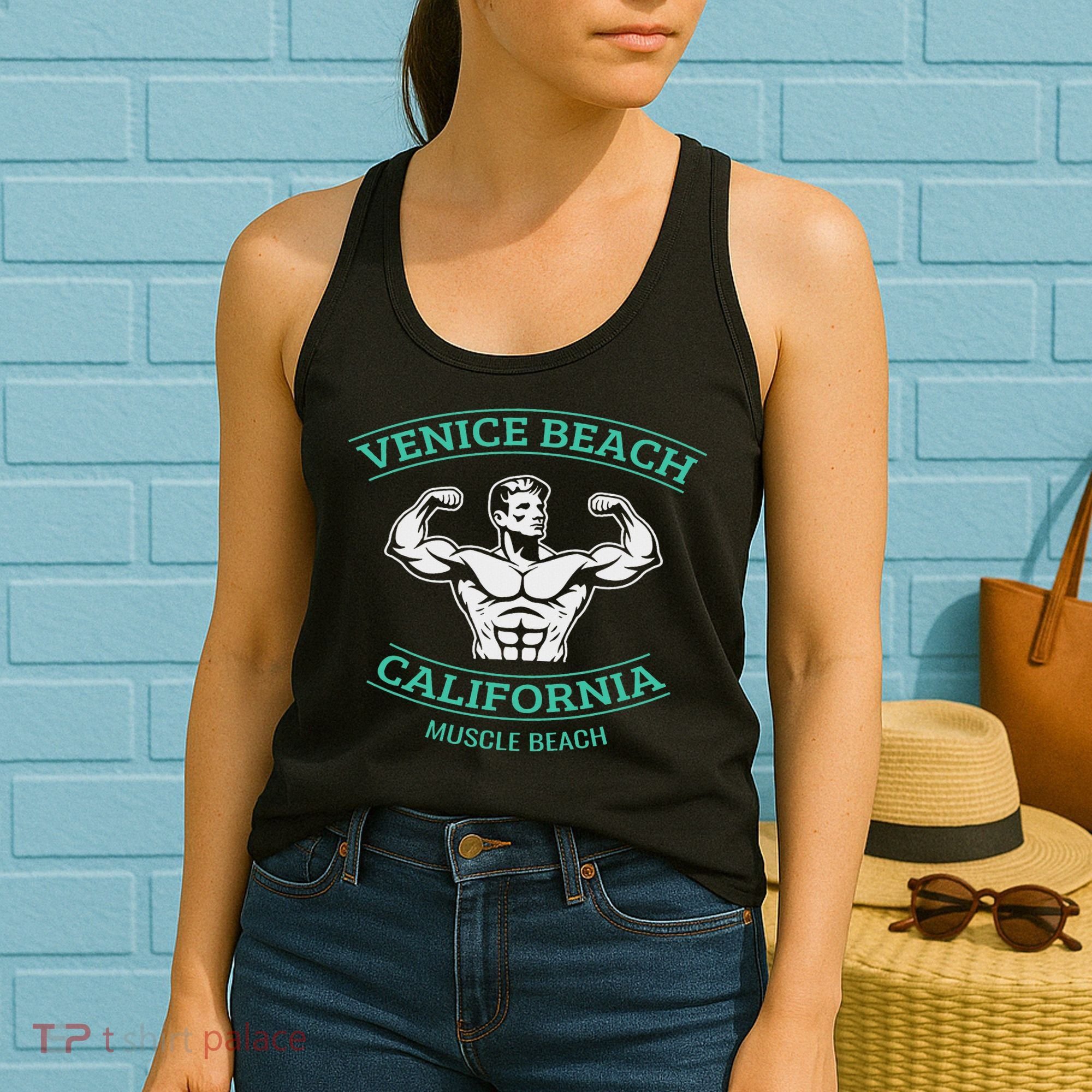 Venice Beach California Bodybuilder Women's Tank Top
