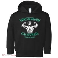 Venice Beach California Bodybuilder Toddler Hoodie thumb 0