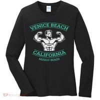 Venice Beach California Bodybuilder Women's Long Sleeve Shirt thumb 0