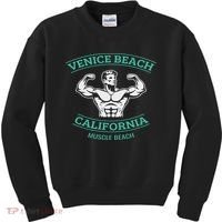Venice Beach California Bodybuilder Kids Sweatshirt thumb 0