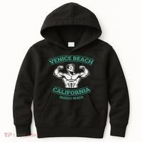Venice Beach California Bodybuilder Kids Hoodie thumb 0