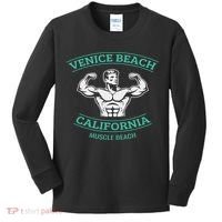 Venice Beach California Bodybuilder Kids Long Sleeve Shirt thumb 0