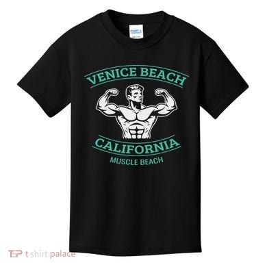 Venice Beach California Bodybuilder Kids T-Shirt