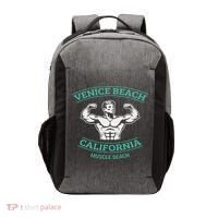 Venice Beach California Bodybuilder Vector Backpack thumb 0