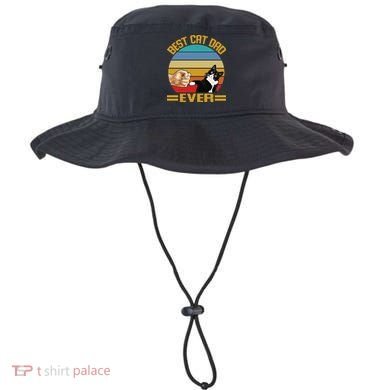 Vintage Best Cat Dad Ever Funny Saying Cats Dad Gift Bucket Hat