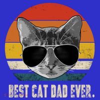 Vintage Best Cat Dad Ever Retro Cat Daddy FatherS Day T-Shirt thumb 7