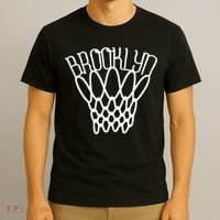 vintage Brooklyn city new york basketball net player T-Shirt thumb 3