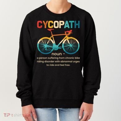 Vintage Bicycle Cycopath Gift For Cyclists Women's Sweatshirt